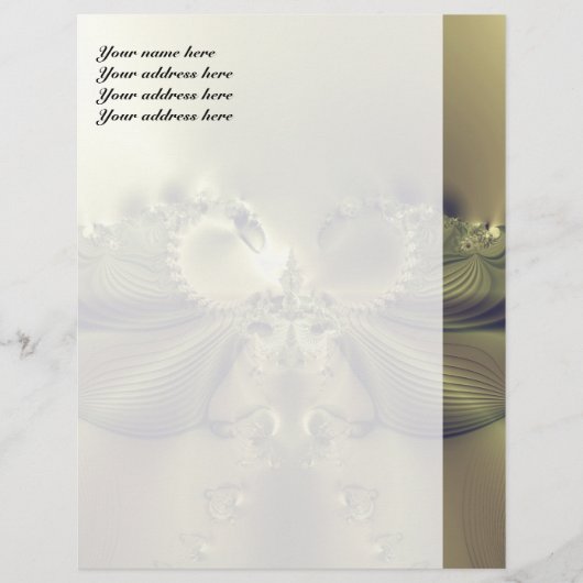 Metalen Bloem Briefhoofd Ontwerp (Voorkant)