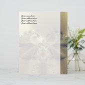 Metalen Bloem Briefhoofd Ontwerp (Staand voorkant)
