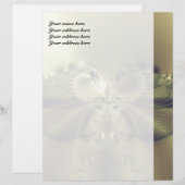 Metalen Bloem Briefhoofd Ontwerp (Voorkant / Achterkant)