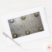 Metalen Bord met schroeven Rechthoekige Sticker (Envelop)