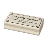 Metalen Bord met Schroeven Zakelijk Adres Rubberstempel (Stempel)