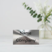 Metalen Borden Cirkelontwerp Visitekaartjes (Staand voorkant)