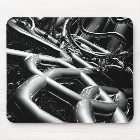 Metalen buizen Abstract Muismat (Voorkant)