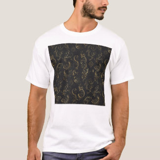Metalen Calligraphy T-shirt
