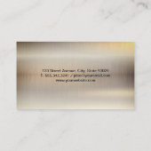 Metalen Chrome Achtergrond Visitekaartje (Achterkant)