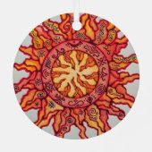 Metalen cirkelvormgeving metalen ornament (Achterkant)