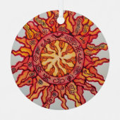 Metalen cirkelvormgeving metalen ornament (Voorkant)