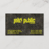 Metalen constructielagen visitekaartje (Achterkant)