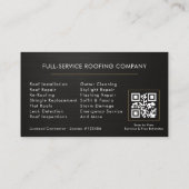 Metalen dakbedekking QR-code Visitekaartje (Achterkant)