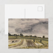 Metalen detecteren in de velden 2 briefkaart (Voorkant / Achterkant)