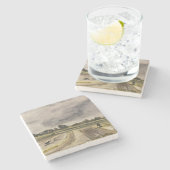 Metalen detecteren in de velden 2 stenen onderzetter (Zijkant)