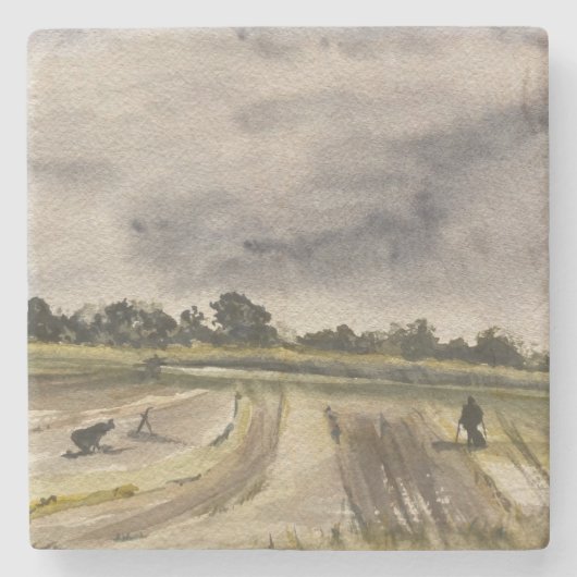 Metalen detecteren in de velden 2 stenen onderzetter (Voorkant)