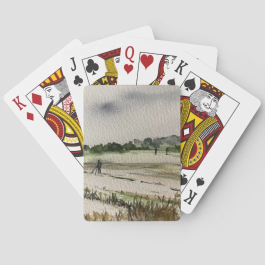 Metalen detecteren in de velden pokerkaarten (Achterkant)