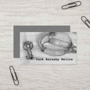 Metalen detecteren relikwieën Railroad Lock Key Sc Visitekaartje