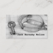 Metalen detecteren relikwieën Railroad Lock Key Sc Visitekaartje (Voorkant)