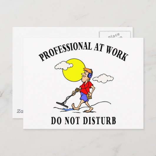 Metalen detecterende cadeaus briefkaart (Voorkant / Achterkant)