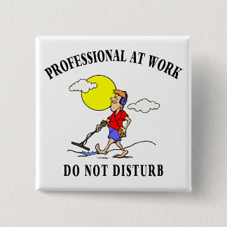 Metalen detecterende cadeaus vierkante button 5,1 cm