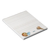 Metalen detectietraining Sleutels Monogram Button Notitieblok (Schuin)