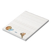 Metalen detectietraining Sleutels Monogram Button Notitieblok (Linkerzijde)