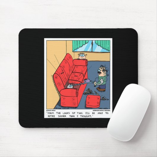 Metalen detector De bank Grappig Prospecting Nieuw Muismat (Met muis)