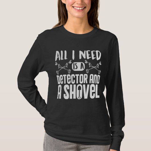 Metalen detector detector detector detector t-shirt (Voorkant)