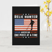 Metalen Detector Detectorist Gift Idee Kaart (Gele Bloem)