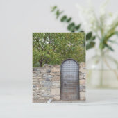 Metalen deur en wand briefkaart (Staand voorkant)