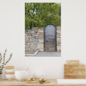 Metalen deur en wand poster (Keuken)