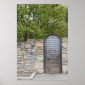 Metalen deur en wand poster (Voorkant)