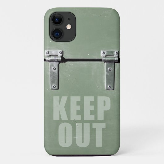 Metalen deur verboden toegang Case-Mate iPhone case (Achterkant)