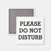 METALEN DEURMAGNEET "NIET STOREN" MAGNEET (Voorkant / Achterkant)