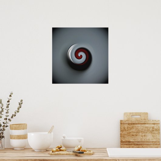 metalen draai poster (Keuken)