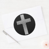 metalen dwarsdoorsnede ronde sticker (Envelop)