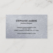 Metalen en glitter visitekaartje (Achterkant)