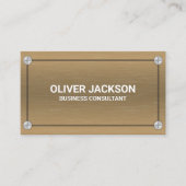 Metalen en schroeven | Metaalstructuur Visitekaartje (Voorkant)