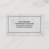 Metalen en schroeven van aluminium | Marmer Visitekaartje (Achterkant)