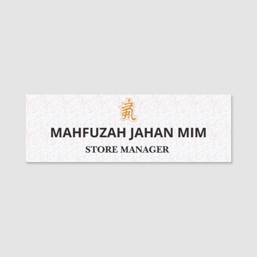 Metalen Event Badges Medewerker Emailmagneet (Voorkant)