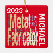 Metalen Fabricator Buitengewoon CUSTOM Keramisch Ornament (Voorkant)