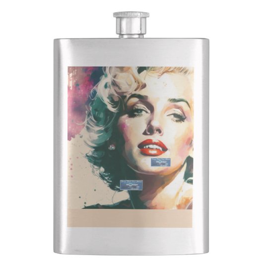 Metalen fles 1 Beige(Monroe) RFPMDesigns 2024 Flacon (Voorkant)