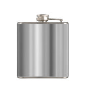 Metalen fles met tinnen dak inspiratie heupfles (Achterkant)