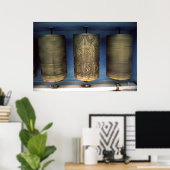 Metalen gebeds wielen poster (Thuiskantoor)