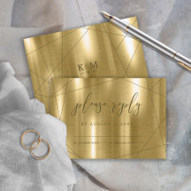Metalen Geometrische Trouwring Goud ID648