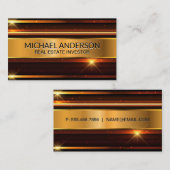 Metalen Glans Achtergrond Visitekaartje (Voorkant / Achterkant)