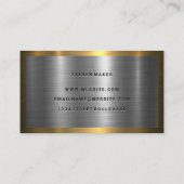 Metalen glans | Goud Zilver Visitekaartje (Achterkant)