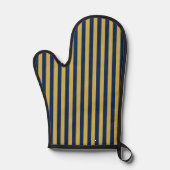 Metalen Goud en Functioneel Stijlvol Navy Ovenwant (Voorkant)