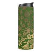 Metalen goud patroon thermosbeker (Gedraaid links)