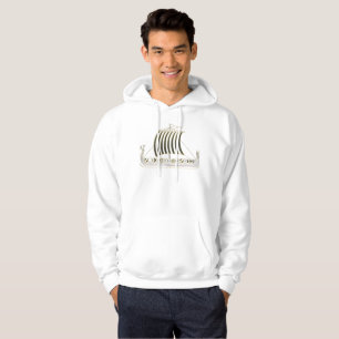 Metalen Gouden Viking Schip Hoodie