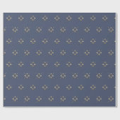  metalen gouden winterster cadeaupapier (Vlak)
