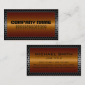 Metalen grensbouw Elegant Steel Kijk #20 Visitekaartje (Voorkant / Achterkant)