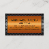 Metalen grensbouw Verlegant staal Kijk uit #9 Visitekaartje (Achterkant)